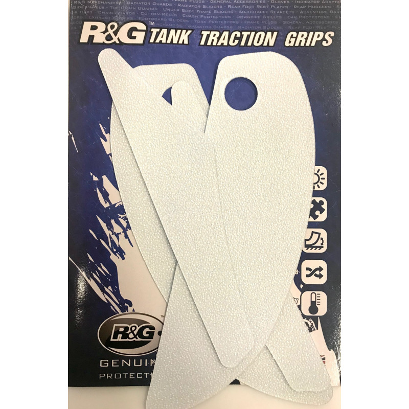 R&G Tank Traction Pads for Aprilia RSV4 and Tuono V4 Clear