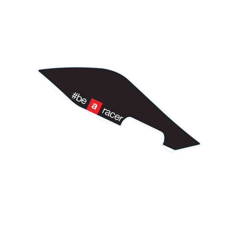 RH lower tail fairing decal "be a recer"
