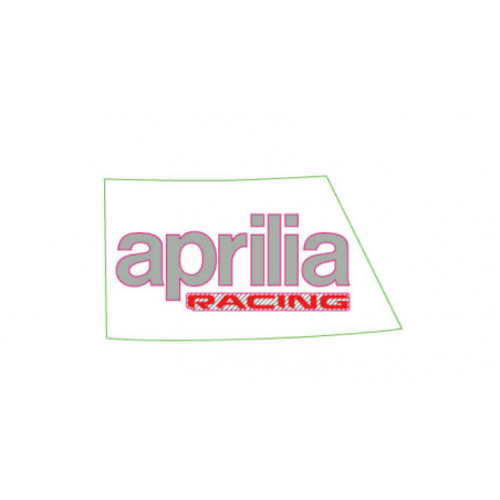 RH Fuel tank decal "aprilia racing" Colour: Aprilia Black [Black]