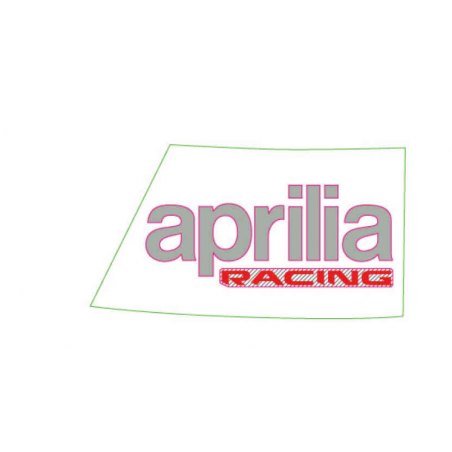 LH Fuel tank decal "aprilia racing" Colour: Aprilia Black [Black]