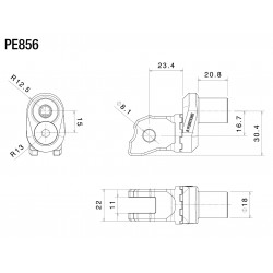 Rizoma peg Eccentric mounting kit