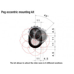 Rizoma peg Eccentric mounting kit