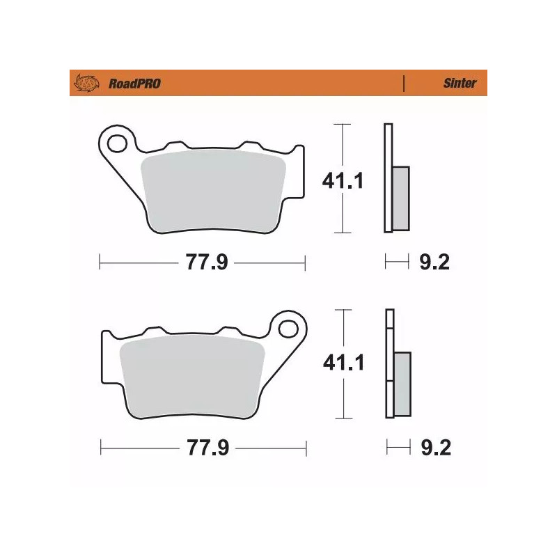 Moto-Master RoadPRO Sinder Brake Pad BAK Tuareg 660