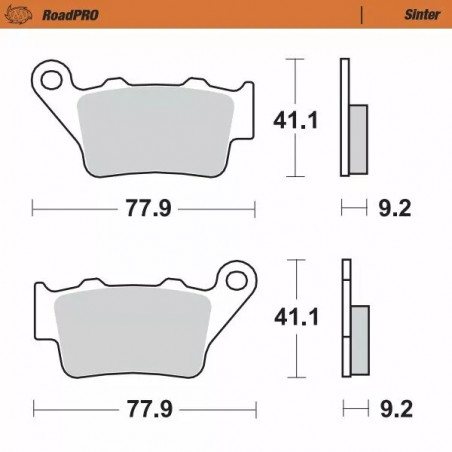 Moto-Master RoadPRO Sinder Brake Pad BAK Tuareg 660