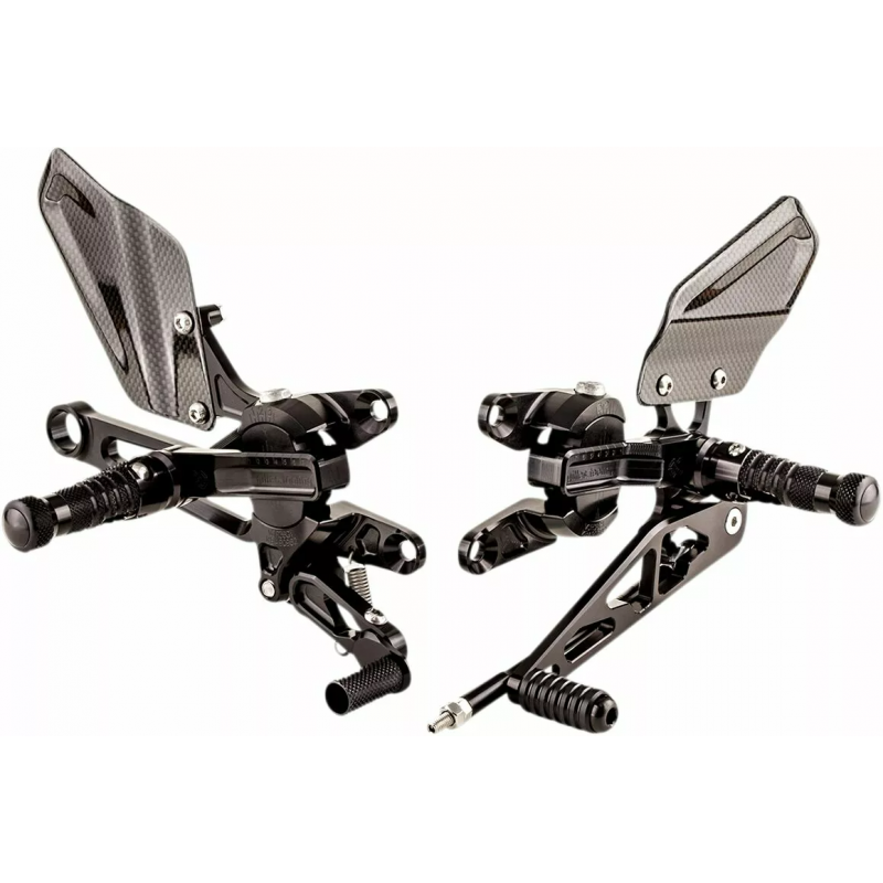 GILLES VCR38GT Adjustable Rearset BLACK