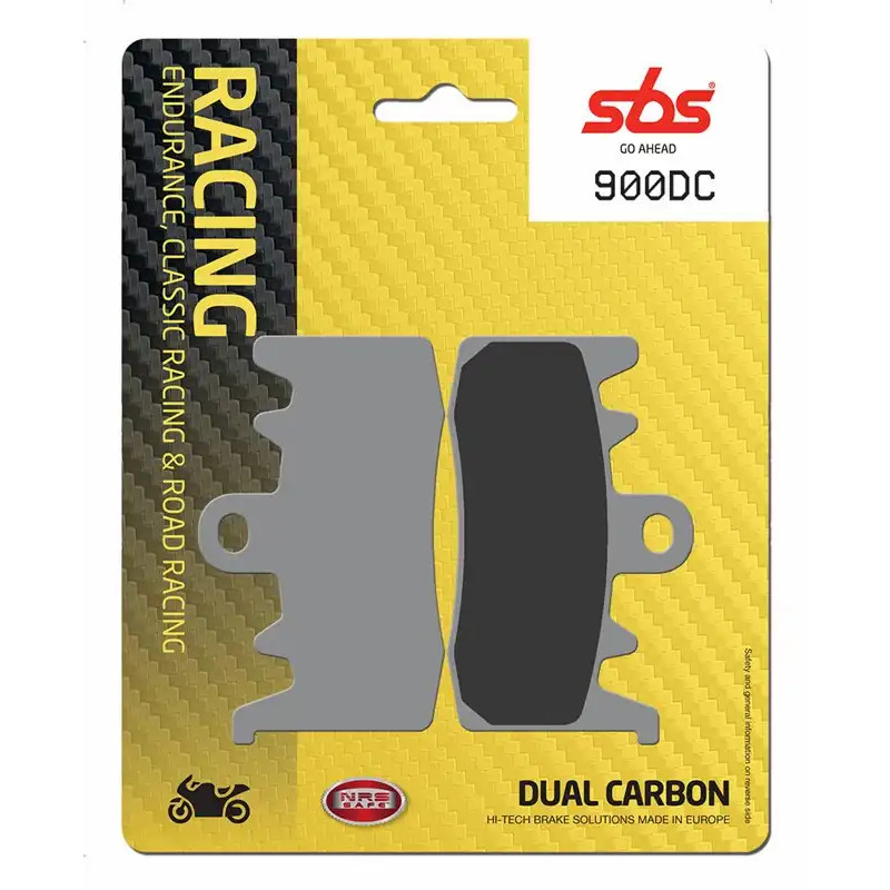 SBS 900DC Dual Carbon Brake Pad Front for race use only