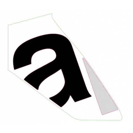 LH side fairing decal "A"