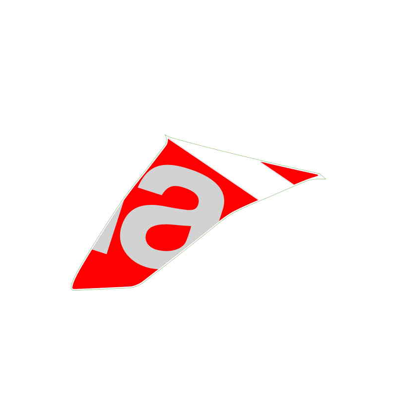 RH side fairing decal "a"