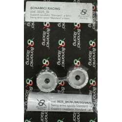 BONAMICI Aluminum swing arms spools classic 6 mm - SILVER