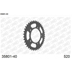 Afam Rear Sprocket Steel 520 RS 660 / Tuono 660 / Tuareg 660
