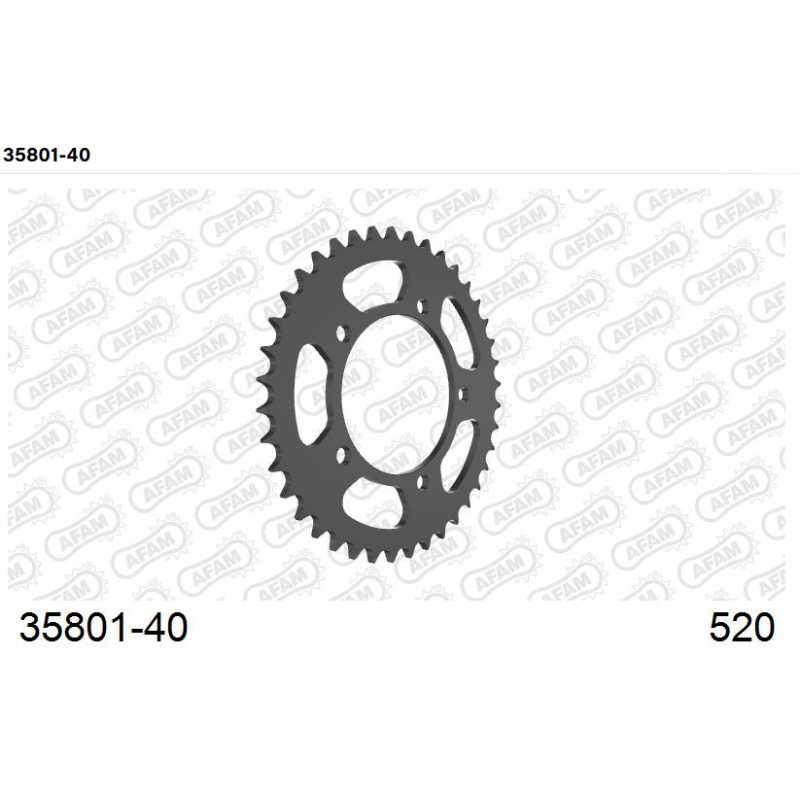 Afam Rear Sprocket Steel 520 RS 660 / Tuono 660 / Tuareg 660