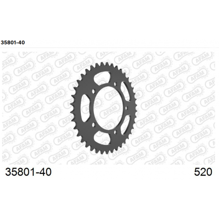 Afam Rear Sprocket Steel 520 RS 660 / Tuono 660 / Tuareg 660