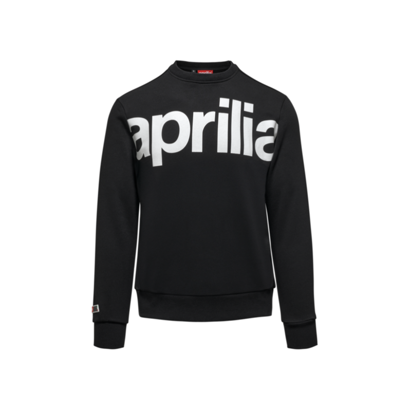 APRILIA CREWNECK SWEATSHIRT BLACK