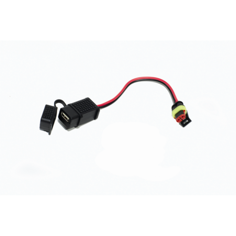 USB socket OEM part on RSV4 1100 Factory vehicle versions.